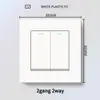 Panel de interruptor de luz de plástico blanco estilo británico de Hong Kong y Macao, enchufe de 13A con carga USB y carga rápida tipo C, panel de interruptor de luz estándar UK/US