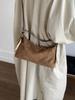 Bolso de Axila de Aspecto Retro de Alta Calidad para Mujer 2025 Otoño Nueva Moda Nicho Bolso Dumpling Estilo Extranjero Bolso de Hombro Único Cruzado