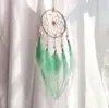 Campanilla de Viento de Plumas Estilo Bosque Atrapasueños Colgante Creativo para Coche Decoración Exterior Regalo Corazón de Niña Cumpleaños Regalos Culturales y Creativos