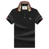 Ali Tiger Verão Masculino Nova Marca Paul Solta Bordada Manga Curta Camiseta Masculina T Negócios Gola Lapela Camisa Polo Masculina