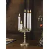 Adorno de Candelabro Retro de Hierro Forjado Europeo Sala de Estar Comedor Decoración de Atmósfera para Cena a la Luz de Velas Decoraciones Creativas para el Hogar