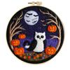 Ins Venta Caliente Halloween Fantasma Calabaza Decoración de Fieltro Colgante para Niños Dibujos Animados Poke Fieltro de Lana Agujado Bordado a Mano Poke