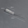 Escova de limpeza de funil, escova de lã de nylon de aço inoxidável, escova para cachimbo, escova de limpeza de filtro de chá, tubo de ensaio de vidro de laboratório