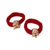 2026 Ano do Cavalo no Zodíaco Chinês, Elásticos de Cabelo Vermelhos para Meninas, Cordão Vermelho Chinês para Cabelo, Acessórios Elásticos para Cabelo, Adereços de Cabeça, Argola de Cabelo, Celebração de Ano Novo