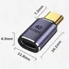 Revolución Typec Adaptador hembra Type-c 40GB estéreo codo en forma de U PD100w para lightning 3 función completa