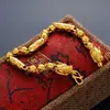 Popular Pulseira Vietnamita Oca com Cabeça de Dragão Banhada a Ouro para Homens e Mulheres, Joias Vintage e Ousadas para Homens, Acessórios Banhados a Ouro, Venda Direta do Fabricante