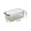 Listrado com cabo de madeira caixa de acabamento para artigos diversos de cozinha banheiro caixa de armazenamento de mesa caixa de armazenamento caixa de armazenamento de lanches