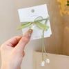 Corda de Cabelo de Fada Mori Infantil Flor Lírio da Primavera Flor com Borla Faixa de Cabelo Elástica Alta para Meninas