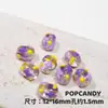 Cuentas Pintadas a Mano DIY Cuentas con Forma de Azufaifa Accesorios para Joyería Hechos a Mano Agujero Recto Colorido Dibujos Animados Lindos Pulsera de Verano Collar de Cuentas