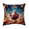 Funda de Almohada Decorativa para Sala de Estar con Impresión Digital Atmosférica Funda de Cojín para Festival Funda de Cojín para Sofá de Navidad Amazon