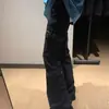 Jeans de Trabajo Retro de Calle Americana con Tirantes para Mujer, Pantalones Rectos Ajustados Delgados para Hombre