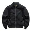 Jaqueta Bomber Masculina Nova Primavera/Outono 2026 Workwear Americano Gola Baseball Jaqueta Casual Masculina Espessada à Prova de Vento