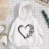 Sudadera con Capucha para Niña 2026 Nueva Estampado de Leopardo Corazón Macarrón Primavera y Otoño