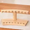 Estante de exhibición de tubos de incienso de bambú y madera, soporte para tubos de incienso, soporte para varillas de incienso de áloe, bandeja para incienso, estante de exhibición y almacenamiento de horquillas de incienso, estante de madera maciza