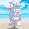 Toalha de Praia para Natação com Estampa Digital Transfronteiriça, Tamanho Grande, Super Absorvente, Não Desbota, Toalha de Banho com Proteção Solar de Microfibra
