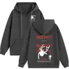 Sudadera con capucha y cremallera de rizo de primavera 300g para pareja Camiseta Publicitaria Juvenil Uniforme de Grupo Cardigan Superior Estampado Bordado