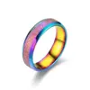 Anillo de acero inoxidable Arena Perla Esmerilada Anillo de pareja de moda simple de acero de titanio Moda europea y americana Anillo para el dedo índice de hombre