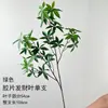Plantas verdes artificiales con un toque de alta gama, plantas en maceta de madera de caballo en estilo nórdico para decoración de ventanas interiores, plantas verdes falsas para diseño de paisajes, árboles artificiales