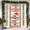 Cortina de Puerta Verde Grinch Navideño Tela Decorativa Venta Caliente Transfronteriza Pasillo de Entrada Fondo de Fiesta Tela Colgante Decoración de Festival