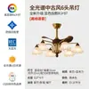 Lustre de sala de estar estilo retrô americano, luminária de quarto moderna minimalista, nova luminária de proteção ocular de espectro total estilo vintage com ventilador integrado