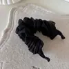 Grampo de banana plissado liso para volume, elegante e requintado para rabo de cavalo e penteados, acessório de cabelo tipo grampo torcido