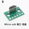 Placa de Teste USB 3.1 Fêmea Dupla Face Vertical Tipo-C Frente e Verso com Conector Fêmea de Placa de Circuito Impresso com Pino