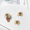 Menina bonita guerreiro unhas jóias coração dragão arco broca de unhas lote misto gelo transparente tridimensional amor diamante decoração de unhas