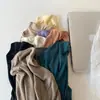 Blusa de Gola Alta Suave e Amiga da Pele para Mulheres Outono 2025 Alta Elasticidade Manga Longa Camiseta Roupa Íntima de Namorada