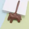 Colgante de Cuero PU de Nuevo Estilo Transfronterizo, Simple y Versátil, Lindo Caballo Creativo, Llavero de Coche de Moda, Accesorio para Bolso
