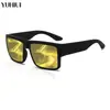 Gafas de Sol Polarizadas Deportivas para Ciclismo de Nuevo Estilo, Gafas de Sol de Moda con Montura Cuadrada Europea y Americana, Gafas para Ciclismo Anti-UV para Exteriores