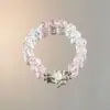 Nuevo Pulsera de Flor Explosiva Mariposa Estilo Chino para Mujer, Pulsera Dulce y Fresca de Cuentas de Vidrio Estilo Bosque, Mejor Amiga de Estudiante Regalo de Cumpleaños