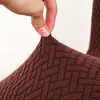 ¡Guau! Funda de Silla Media Jacquard Fina en Forma de Cruz Personalizada Transfronteriza para Uso en el Hogar, Funda Elástica Simple para Silla de Comedor, Funda para Cojín de Taburete