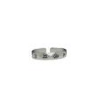 Anillo de Mantra de Seis Caracteres Chapado en Plata Anillo Estilo Tíbet Sánscrito Facetado Anillo para Hombres y Mujeres Venta Directa de Fábrica