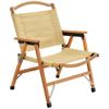 Silla Kermit plegable portátil reforzada de madera maciza de haya para exteriores, silla plegable de camping, camping, autoconducción, ocio