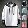 Sudadera falsa de dos piezas para hombre, primavera y otoño, nueva chaqueta con capucha de moda coreana, ropa para jóvenes y guapos estudiantes.