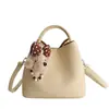 Bolso Minimalista y Sofisticado Tipo Cubo para Mujer, Novedad Principios de Primavera 2026 Estilo Crema Lujo Ligero Versátil Cruzado Bolso Madre-Hija