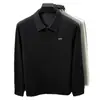 Camisa polo para hombre 2026 primavera y otoño estilo nuevo, top de cuello camisero, casual de negocios, versátil para ir al trabajo, camiseta base de punto