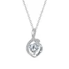 Collar con Letras "Loveyou" y Colgante de Diamante con Piedra Natal en Forma de Corazón de Doce Colores, Cadena para Clavícula de Lujo Ligero para el Día de San Valentín