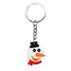 Chaveiro de Natal com Letra Inglesa Mais Vendido Transfronteiriço Chaveiro de Borracha Macia PVC Acessórios de Pingente de Boneco de Desenho Animado