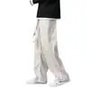 Pantalones Deportivos de Pana Personalizados 2025 Nuevo Otoño e Invierno Forrados de Polar para Niños y Hombres Rectos Holgados Casuales
