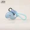 Chaveiro de Golfinho de Couro Animal Marinho Original Fofo Desenho Animado Alto Senso Baleia Menina Pingente de Bolsa Presente