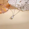 Luochen Venda Quente Transfronteiriça Estilo Europeu e Americano Tridimensional Zircônia Incrustada Bolsa Pingente de Colar Tendência da Moda de Nicho Corrente para Clavícula