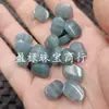 Cuentas de Jade Lisas de Doble Agujero Azul-Verde, Pulsera de Jadeita de Cuarcita Verde Aceite, Accesorios de Joyería para Collares, Cuentas