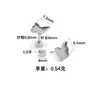 Fábrica de origen acero inoxidable modelo básico rosca interna aretes semiacabados DIY multi-forma accesorios para aretes en stock