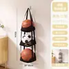 Bolsa colgante para almacenar balones de baloncesto, montable en pared, para uso doméstico, organizador de balones de fútbol para colgar en la puerta, soporte para balones, almacenamiento de muñecas, un artículo imprescindible para organizar juguetes