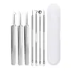 Pinza para acné de acero inoxidable aguja para acné kit combinado para acné y puntos negros herramienta de belleza kit de agujas para acné