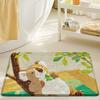 Dajiang Baño Hogar Inodoro Antideslizante Alfombrilla para Pies Alfombrilla Absorbente de Agua Alfombrilla para Piso Estilo Nórdico Alfombrilla de Secado Rápido para Entrada de Baño