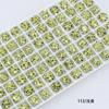 Rhinestones Octagonales Corte Rosa Dongzhou de 8 mm, Rhinestones Brillantes K9 con Base Puntiaguda, Nuevas Decoraciones para Uñas, Rhinestones para Accesorios de Aretes DIY