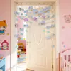 Cortina de Porta em Forma de Coração com Céu Estrelado, Cortina de Brinquedo, Cortina Divisória, Cortina de Pendurar para Quarto e Banheiro, Cortina Decorativa para Sala de Estar e Quarto