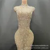 Vestido Longo de Baile Europeu e Americano de Alta Qualidade com Fenda e Strass 2025 Vestido de Diamante para Mãe da Noiva Vestido de Festa